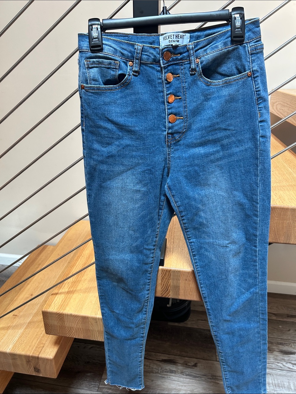 Velvet Heart Women's Blue Straight Leg Jeans
